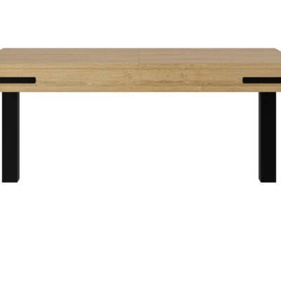 Cork τραπέζι επεκτεινόμενο 160/205x90x77εκ. Golden Oak / Μαύρο