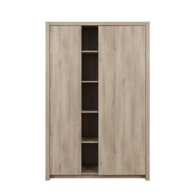 Ethan Ντουλάπα με 2 πόρτες 131x59x200εκ.  Light Kronberg Oak