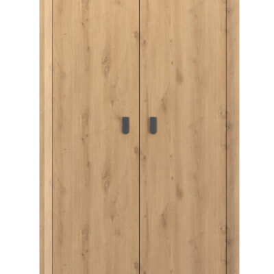 Lugano ντουλάπα με 2 πόρτες 104x60x208εκ. Artisan Oak