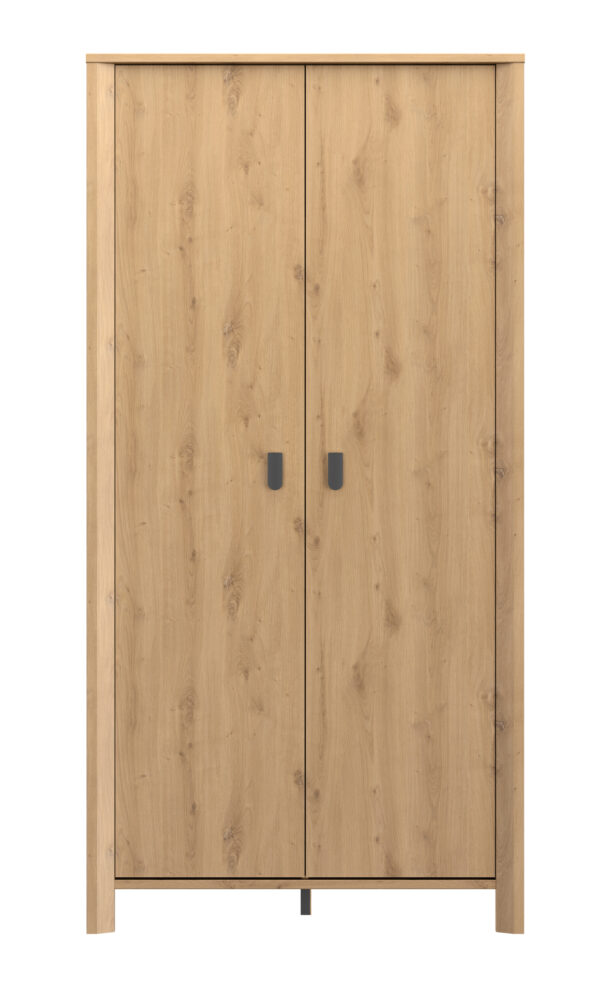 Lugano ντουλάπα με 2 πόρτες 104x60x208εκ. Artisan Oak