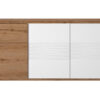 Otello μπουφές με 3 πόρτες και 1 συρτάρι 180x47x87εκ.  Helvezia Oak / Λευκό