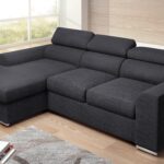 Bari Γωνιακός καναπές κρεβάτι με αποθηκευτικό χώρο 245x173εκ Γκρι Σκούρο Αριστερή Γωνία