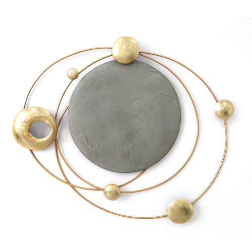 14710011 Διακοσμητικό Τοίχου ArteLibre Κύκλοι Μέταλλο 99.5x80x8cm