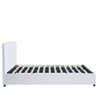 14920001-1 Κρεβάτι ArteLibre ABELIA Λευκό PU 214.5x170x100cm (Στρώμα 160x200cm)