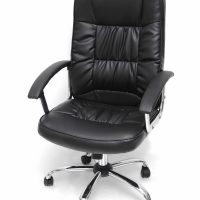 Velco Pro Systems ΠΟΛΥΘΡΟΝΑ ΓΡΑΦΕΙΟΥ ΜΑΥΡΗ ΔΙΕΥΘΥΝΤΟΥ-ΔΙΑΣΤΑΣΕΙΣ: 64χ55χ110/120 cm- ΕΠΙΦΑΝΕΙΑ PVC