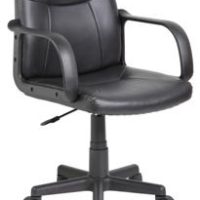 1642 Velco Pro Systems ΚΑΡΕΚΛΑ ΓΡΑΦΕΙΟΥ ΜΑΥΡΗ-ΔΙΑΣΤΑΣΕΙΣ: 55x55x81/94cm- ΕΠΙΦΑΝΕΙΑ PVC