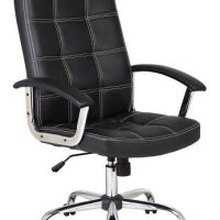 Velco Pro Systems ΠΟΛΥΘΡΟΝΑ ΓΡΑΦΕΙΟΥ ΜΑΥΡΗ ΔΙΕΥΘΥΝΤΟΥ-ΔΙΑΣΤΑΣΕΙΣ: 64x55x103/113cm- ΕΠΙΦΑΝΕΙΑ PVC