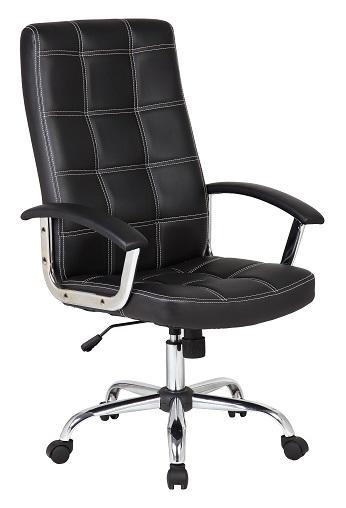 1643 Velco Pro Systems ΠΟΛΥΘΡΟΝΑ ΓΡΑΦΕΙΟΥ ΜΑΥΡΗ ΔΙΕΥΘΥΝΤΟΥ-ΔΙΑΣΤΑΣΕΙΣ: 64x55x103/113cm- ΕΠΙΦΑΝΕΙΑ PVC