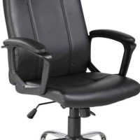 1649 Velco Pro Systems ΚΑΡΕΚΛΑ ΓΡΑΦΕΙΟΥ ΜΑΥΡΗ -ΔΙΑΣΤΑΣΕΙΣ: 62,5x63x110/120cm- ΕΠΙΦΑΝΕΙΑ PU & PVC