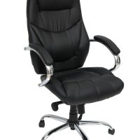 Velco Pro Systems ΠΟΛΥΘΡΟΝΑ ΓΡΑΦΕΙΟΥ ΜΑΥΡΗ ΔΙΕΥΘΥΝΤΟΥ- ΔΙΑΣΤΑΣΕΙΣ: 65x55x115/120cm ΕΠΙΦΑΝΕΙΑ PVC