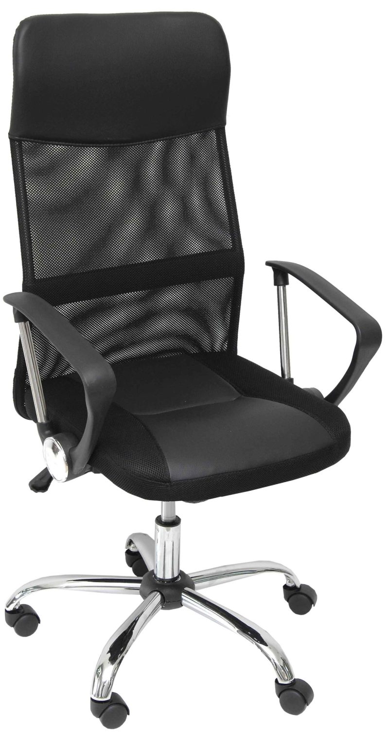 Velco  Pro Systems ΚΑΡΕΚΛΑ ΓΡΑΦΕΙΟΥ ΜΑΥΡΗ- ΔΙΑΣΤΑΣΕΙΣ: 60x60x109/118 cm- ΕΠΙΦΑΝΕΙΑ ΔΙΑΤΡΗΤΟ & PVC