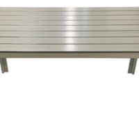 180-4888 ΤΡΑΠΕΖΙ ΑΛΟΥΜΙΝΙΟΥ ΜΕ ΣΥΝΘΕΤΙΚΟ ΞΥΛΟ POLYWOOD -ΑΝΟΙΧΤΟ ΓΚΡΙ - ΔΙΑΣΤΑΣΕΙΣ: L140xW80xH72cm- ΔΙΑΤΙΘΕΤΑΙ ΩΣ ΣΕΤ ΜΕ ΤΗΝ ΚΑΡΕΚΛΑ 180-4871