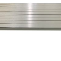 ΤΡΑΠΕΖΙ ΑΛΟΥΜΙΝΙΟΥ ΜΕ ΣΥΝΘΕΤΙΚΟ ΞΥΛΟ POLYWOOD -ΑΝΟΙΧΤΟ ΓΚΡΙ - ΔΙΑΣΤΑΣΕΙΣ: L160xW90xH74cm- ΔΙΑΤΙΘΕΤΑΙ  ΩΣ ΣΕΤ