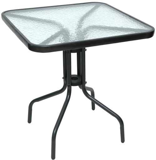 Velco ΤΡΑΠΕΖΙ  ΜΕΤΑΛΛΙΚΟ ΑΝΘΡΑΚΙ ΤΕΤΡΑΓΩΝΟ- ΔΙΑΣΤΑΣΕΙΣ: L70xW70xH72cm