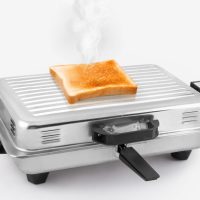 Roller Επιτραπέζια Ηλεκτρική Ψησταριά Σχάρας 1200W με Καπάκι 38x24.5εκ.