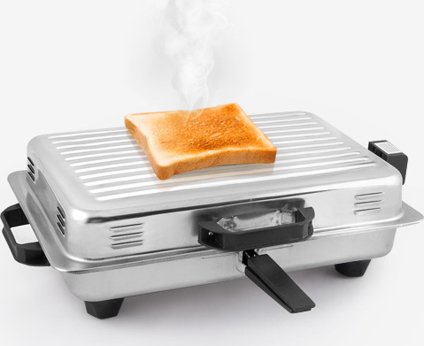 Roller Επιτραπέζια Ηλεκτρική Ψησταριά Σχάρας 1200W με Καπάκι 38x24.5εκ.