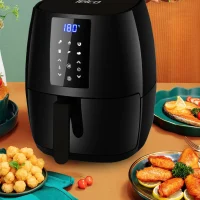 Telco 060083 Φριτέζα Αέρος με Αποσπώμενο Κάδο 5.5lt Μαύρη