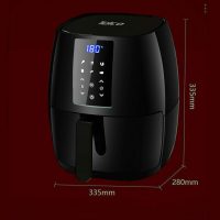 Telco 060083 Φριτέζα Αέρος με Αποσπώμενο Κάδο 5.5lt Μαύρη