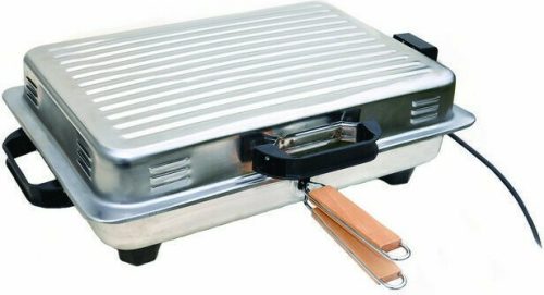 20220104170153_3dd3aeba Roller Επιτραπέζια Ηλεκτρική Ψησταριά Σχάρας 1200W με Καπάκι 38x24.5εκ.