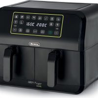Ariete Airy Fryer Dual 4623 Φριτέζα Αέρος με Αποσπώμενο Κάδο 8lt Μαύρη