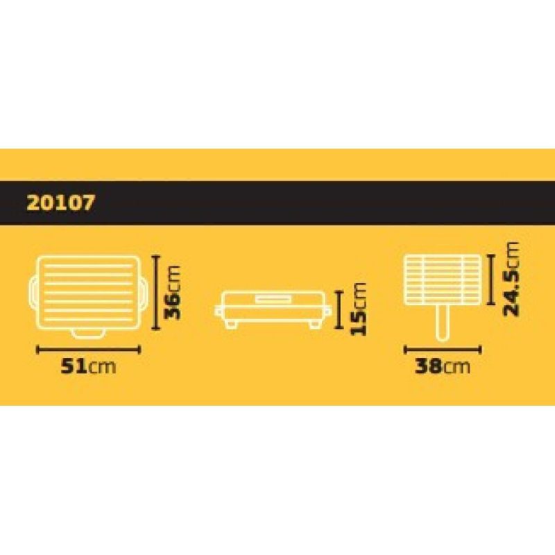 Roller Επιτραπέζια Ηλεκτρική Ψησταριά Σχάρας 1200W με Καπάκι 38x24.5εκ.
