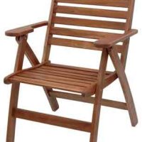 Velco ΚΑΡΕΚΛΑ ACACIA  ΠΤΥΣΣΟΜΕΝΗ ΜΕ ΜΠΡΑΤΣΑ-3 ΘΕΣΕΩΝ- ΔΙΑΣΤΑΣΕΙΣ: W60xD64xH46/91cm