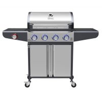 Campfire ΨΗΣΤΑΡΙΑ ΜΕ 4 ΚΑΥΣΤΗΡΕΣ & EXTRA ΕΣΤΙΑ  ΚΑΙ LED ΔΙΑΚΟΠΤΕΣ-ΙΝΟΧ