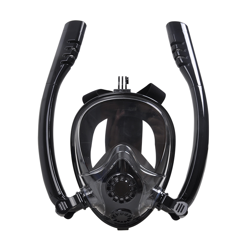 fortis ΜΑΣΚΑ ΣΙΛΙΚΟΝΗΣ ΟΛΟΚΛΗΡΟΥ ΠΡΟΣΩΠΟΥ  ΜΑΥΡΗ ΜΕ ΔΙΠΛΟ ΑΝΑΠΝΕΥΣΤΗΡΑ