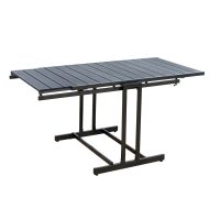 ΤΡΑΠΕΖΙ  ΜΕΤΑΛΛΙΚΟ ΠΤΥΣΣΟΜΕΝΟ CATERING -ΡΑΦΙΕΡΑ -ΠΟΛΛΑΠΛΩΝ ΧΡΗΣΕΩΝ-ΚΑΦΕ- ΔΙΑΣΤΑΣΕΙΣ: L147,5xW76,5xH73,5 /W76,5xD63xH132 cm