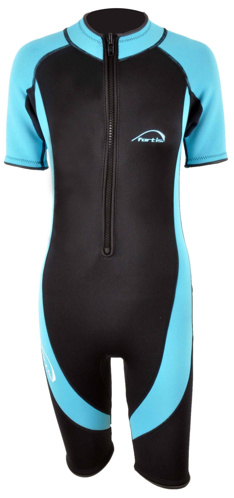 fortis ΣΤΟΛΗ ΚΑΤΑΔΥΣΗΣ MONOSHORT  ΠΑΙΔΙΚΗ ΜΑΥΡΟ-ΜΠΛΕ 3mm Νο4 (104-110cm)