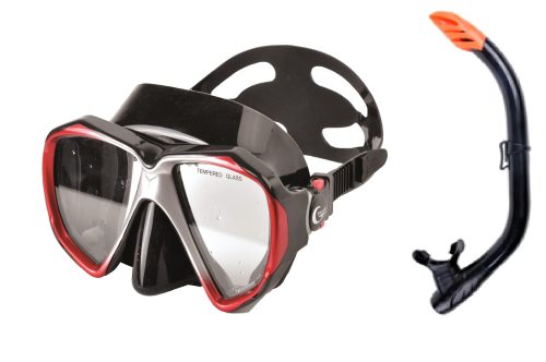 3413-scaled fortis ΣΕΤ ΜΑΣΚΑ & ΑΝΑΠΝΕΥΣΤΗΡΑΣ PVC ΔΙΧΡΩΜΟ(ΜΑΥΡΟ-ΚΟΚΚΙΝΟ)