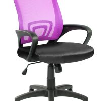 VELCO Pro Systems ΚΑΡΕΚΛΑ ΓΡΑΦΕΙΟΥ ΠΑΙΔΙΚΗ ΜΩΒ -ΜΑΥΡΗ - ΔΙΑΣΤΑΣΕΙΣ 55x49x86/96cm - ΕΠΙΦΑΝΕΙΑ: ΔΙΑΤΡΗΤΟ & PVC