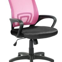 VELCO Pro Systems ΚΑΡΕΚΛΑ ΓΡΑΦΕΙΟΥ ΠΑΙΔΙΚΗ ΡΟΖ -ΜΑΥΡΗ - ΔΙΑΣΤΑΣΕΙΣ 55x49x86/96cm - ΕΠΙΦΑΝΕΙΑ: ΔΙΑΤΡΗΤΟ & PVC