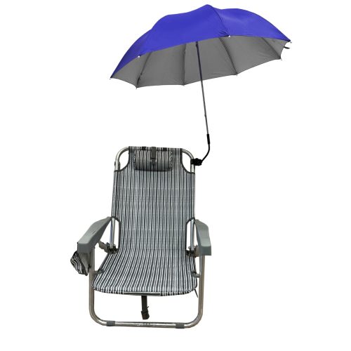 ΒΟΗΘΗΤΙΚΗ ΜΕΤΑΛΛΙΚΗ ΟΜΠΡΕΛΑ 1,2m ΓΙΑ ΚΑΡΕΚΛΑ ΠΑΡΑΛΙΑΣ- ΜΠΛΕ ΜΕ ΕΣΩΤΕΡΙΚΗ ΑΣΗΜΙ ΕΠΙΣΤΡΩΣΗ