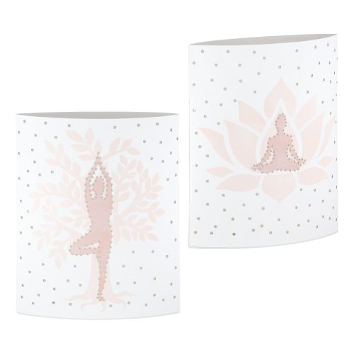 Διακοσμητική Λάμπα LED ArteLibre Namaste Yoga Λευκό 13x6x16cm Σε 2 Σχέδια