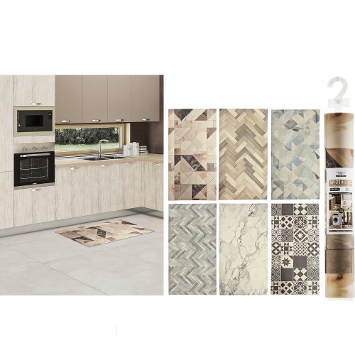 Χαλί Απορροφητικό Πολύχρωμο Πολυεστέρας 100x50x0.4cm Σε 6 Σχέδια