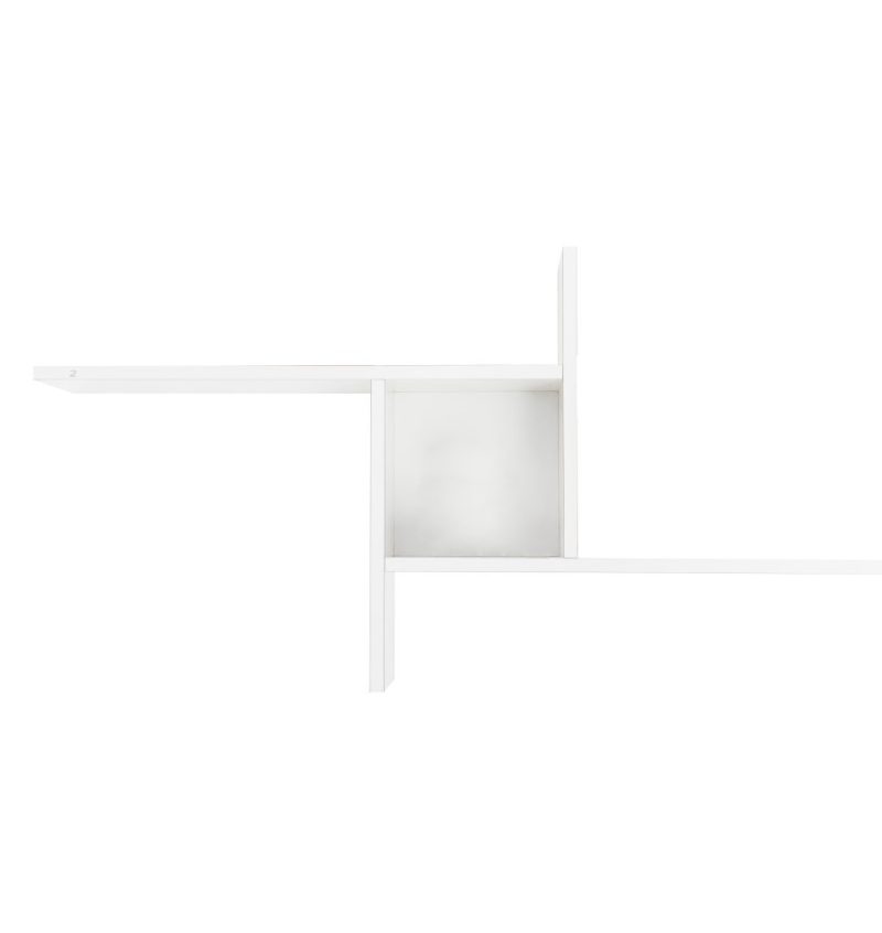 620-4468-36-HIGH-GLOSS-WHITE ΡΑΦΙ ΕΠΙΤΟΙΧΙΟ W100xD18xH50 εκ HIGH GLOSS WHITE