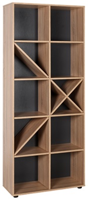 ΡΑΦΙΕΡΑ ΔΕΚΑ ΘΕΣΕΩΝ  75x30x188 εκ SONOMA