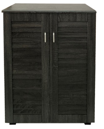 VELCO Pro Systems ΠΑΠΟΥΤΣΟΘΗΚΗ ΜΕ ΔΙΠΛΗ ΠΟΡΤΑ -5 ΡΑΦΙΑ ΑΠΟΘΗΚΕΥΣΕΙΣ- ΑΕΡΙΖΟΜΕΝΗ ΠΛΑΤΗ 68x32x84,5 εκ  ΓΚΡΙ ΟΞΙΑ