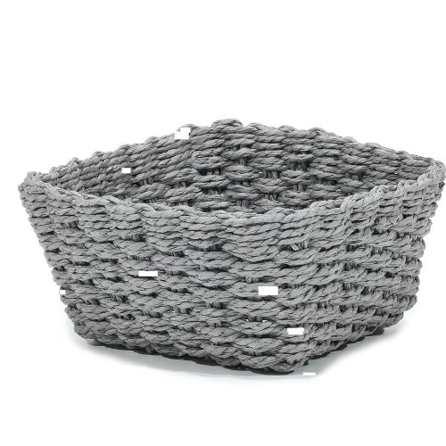 Καλάθι Τετράγωνο Γκρι 20x20x10cm