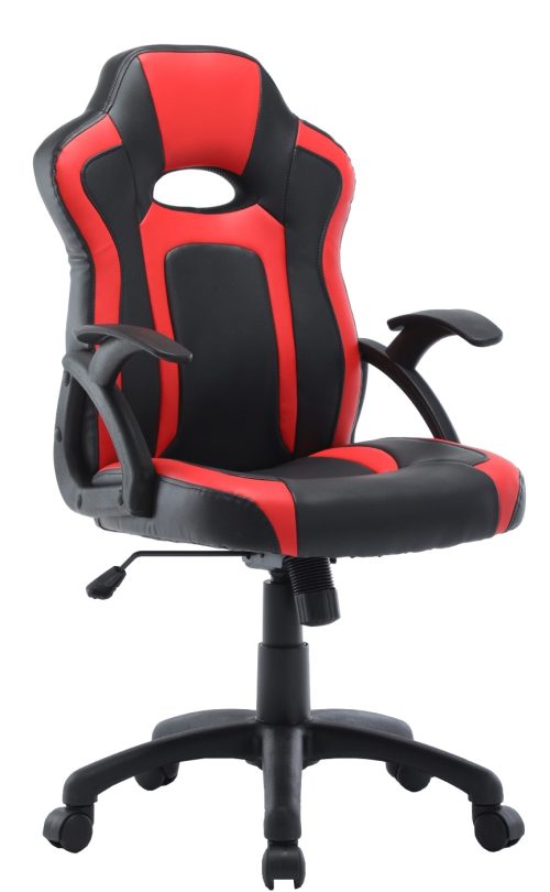 66-35686 VELCO Pro Systems ΚΑΡΕΚΛΑ ΓΡΑΦΕΙΟΥ GAMING- ΜΑΥΡΗ-ΚΟΚΚΙΝΗ- ΕΠΙΦΑΝΕΙΑ PU