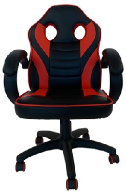 66-35693 VELCO Pro Systems ΚΑΡΕΚΛΑ ΓΡΑΦΕΙΟΥ GAMING ΜΑΥΡΗ-ΚΟΚΚΙΝΗ- ΕΠΙΦΑΝΕΙΑ PU & TEXT