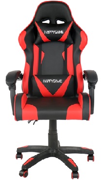 66-37024-Α VELCO Pro Systems ΚΑΡΕΚΛΑ ΓΡΑΦΕΙΟΥ GAMING -ΜΑΥΡΗ-ΚΟΚΚΙΝΗ- ΕΠΙΦΑΝΕΙΑ PVC