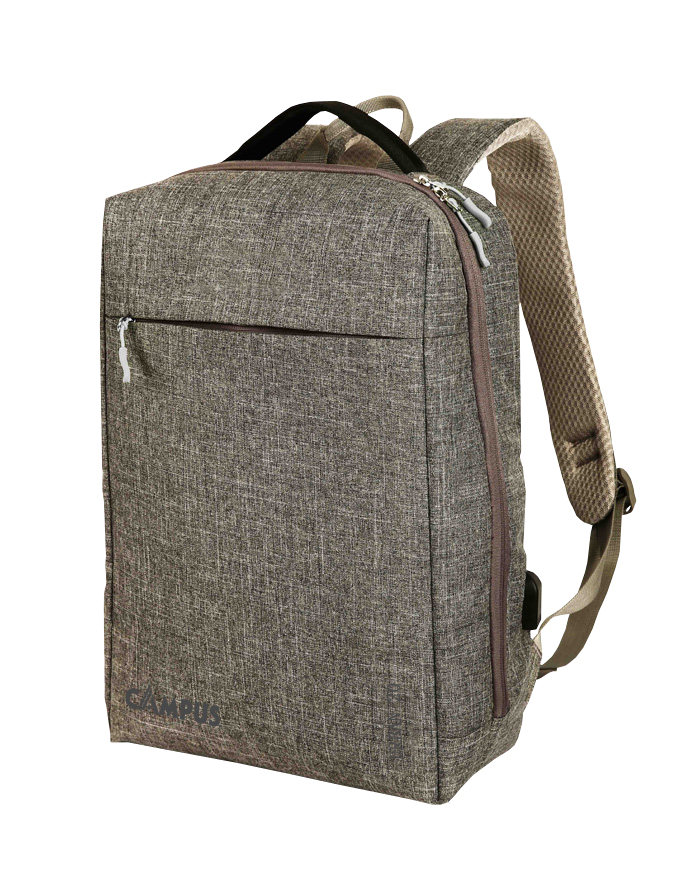 CAMPUS ΣΑΚΙΔΙΟ ΠΛΑΤΗΣ URBAN 20 Lt. ΓΚΡΙ ΜΕ ΘΥΡΑ USB