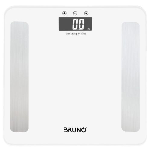 BRUNO ΨΗΦΙΑΚΗ ΖΥΓΑΡΙΑ ΜΕ ΛΙΠΟΜΕΤΡΗΤΗ BRN-0057, ΕΩΣ 180KG, ΛΕΥΚΗ