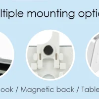 BRUNO ψηφιακό θερμόμετρο & υγρασιόμετρο BRN-0081, °C & °F, λευκό