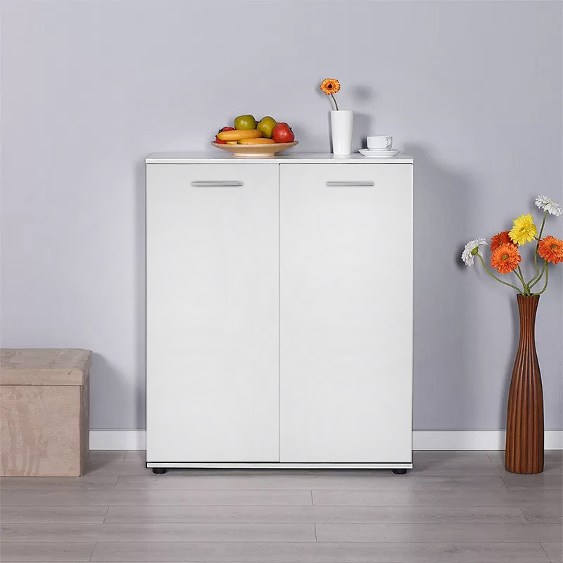 GP009-0006-1 Ντουλάπι - παπουτσοθήκη 24 ζευγών Ultra Megapap δίφυλλο χρώμα λευκό 91x35x108εκ.