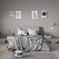 Κομοδίνo Base Megapap χρώμα λευκό - sonoma 45x40x52εκ.