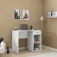 Γραφείο εργασίας Concept Pc Megapap χρώμα λευκό 90x52x75εκ.