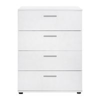 Συρταριέρα Trendline Megapap χρώμα λευκό 73x44x96εκ.